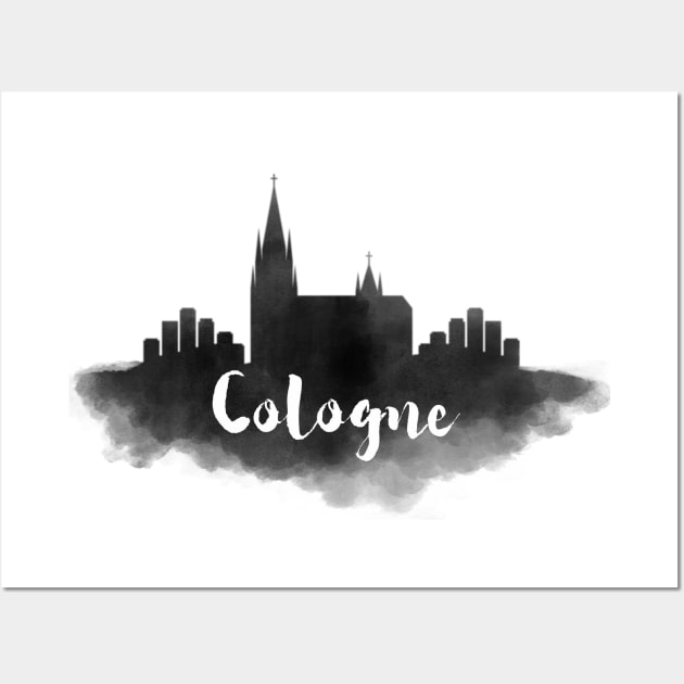 Cologne watercolor Wall Art by kursatunsal